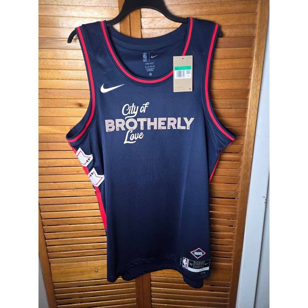 Nike Philadelphia 76ers City Connect Swingman Jersey Mens 52 (XL)